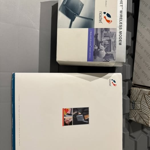 Vintage Boxed Ricochet Wireless Modem - Complete with Manuals - Rare Tech History