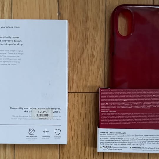 2 iPhone XR cases - by tech21