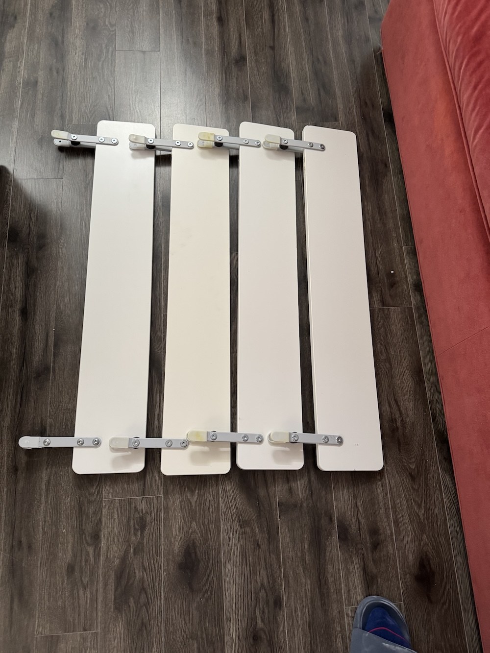 4 IKEA NATTAPA Bed Guard Rails – White