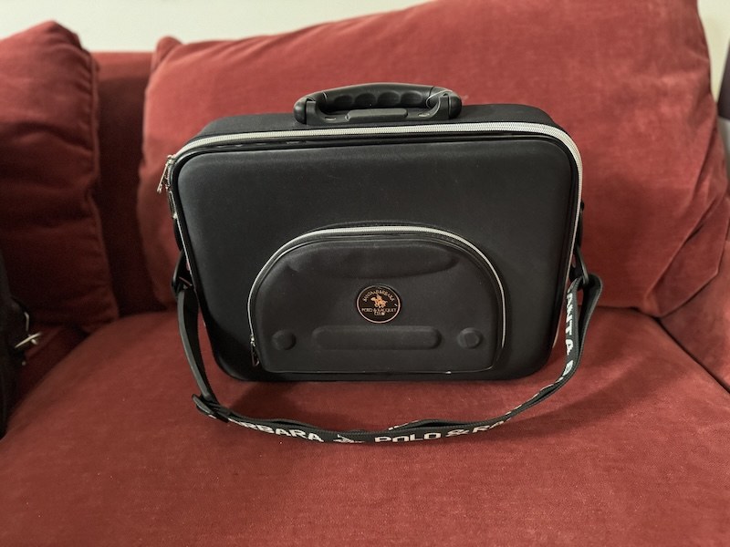Santa Barbara Polo & Racquet Club Hard-Shell Laptop/Travel Bag – Black