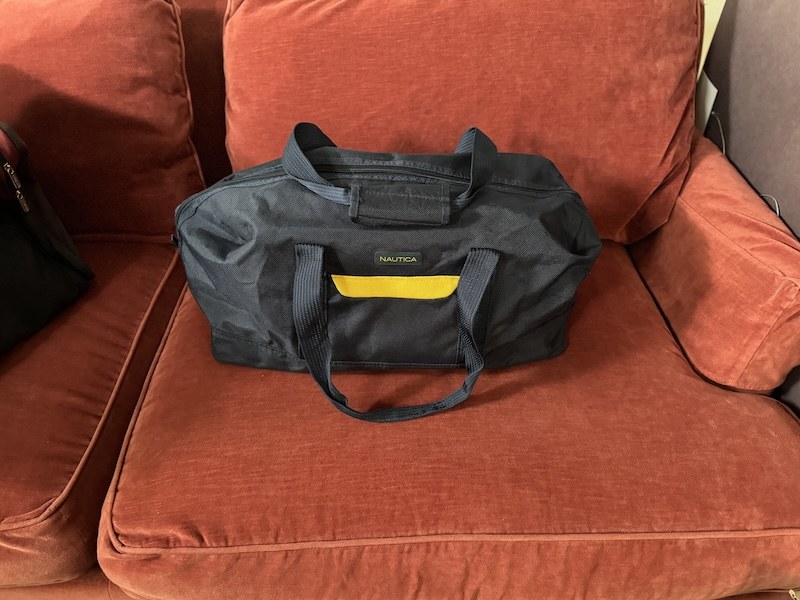 Nautica Sport Duffel Bag – Blue with Yellow Accent – [Size]