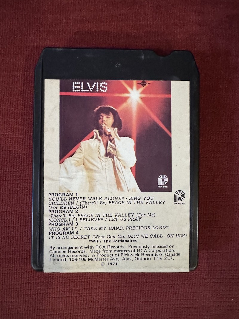 🎵 ELVIS PRESLEY – You'll Never Walk Alone (1971) 8-Track Vintage Tape