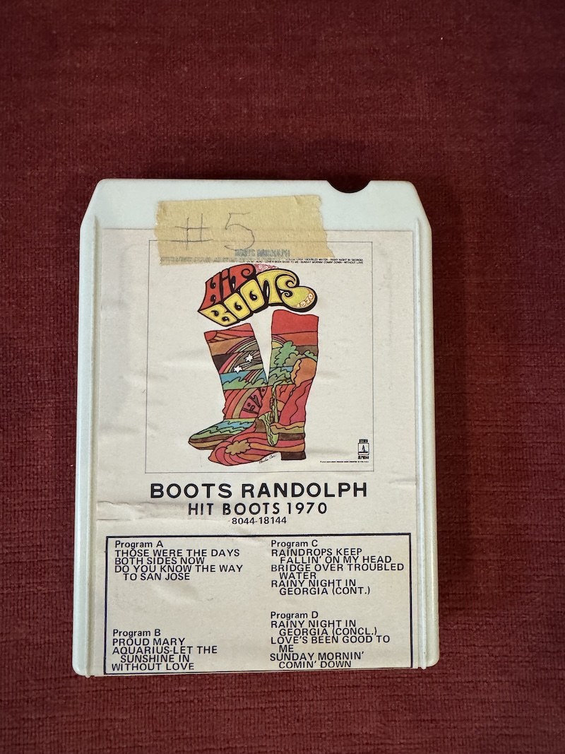 🎵 BOOTS RANDOLPH – Hit Boots 1970 - Vintage 8-Track Tape 