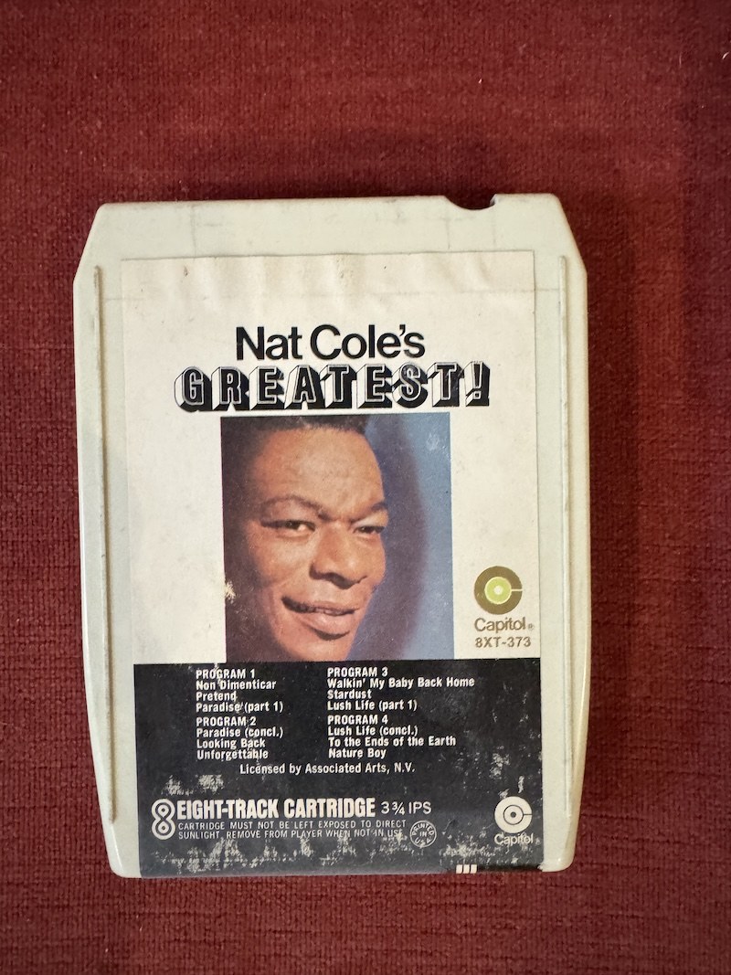 🎵 NAT COLE'S GREATEST! (Capitol Records) - Vintage 8-Track Tape 