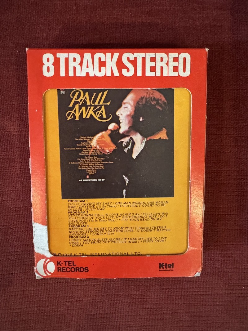 🎵 PAUL ANKA – Paul Anka (1978) - Vintage 8-Track Tape 